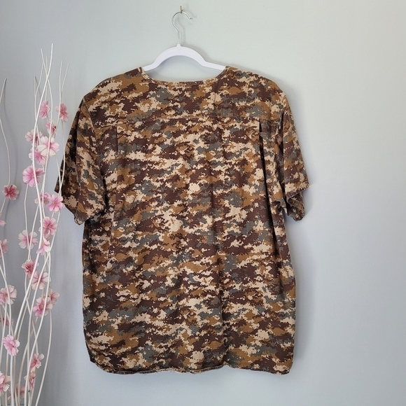 CARHARTT Mens Print Ripstop Utility Top - DIGI CAMO KHAKI - Picture 5 of 10